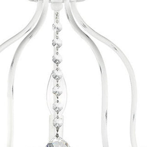 HomeRoots Five Light Dimmable Chandelier - Modern Cylindrical Shades for Elegant Home Ambiance & Style Upgrade 687823