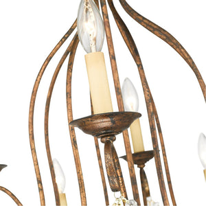 HomeRoots Twelve Light Dimmable Chandelier - Sleek Cylindrical Steel Shades for Modern Ambiance & Style 687828