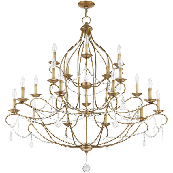 HomeRoots Twelve Light Dimmable Chandelier - Sleek Cylindrical Shades for Modern Elegance & Versatile Lighting 687829