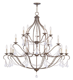 HomeRoots Bronze Multi-Light Dimmable Chandelier with Elegant Cylinder Shades for Stylish Home Illumination 687830