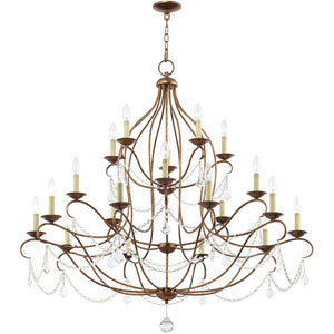 HomeRoots Bronze Multi-Light Dimmable Chandelier with Elegant Cylinder Shades for Stylish Home Illumination 687830