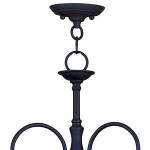 HomeRoots Black Modern Three-Light Dimmable Chandelier with Cylinder Shades for Stylish Home Illumination 687831