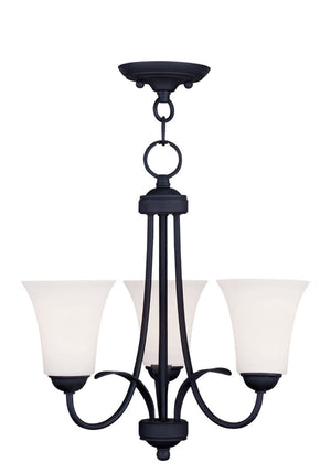 HomeRoots Black Modern Dimmable Chandelier with Unique Cylinder Shades for Stylish Home Lighting Solutions 687832