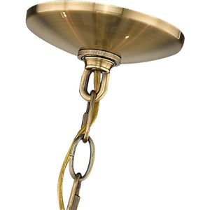 HomeRoots Six Light Dimmable Chandelier - Modern Cylinder Design with Steel Shades for Versatile Lighting Style 687844