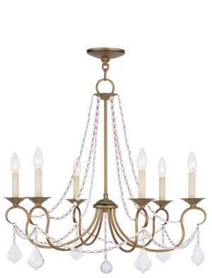 HomeRoots Six Light Dimmable Chandelier – Modern Cylinder Design with Steel Shades for Stylish Ambiance 687845