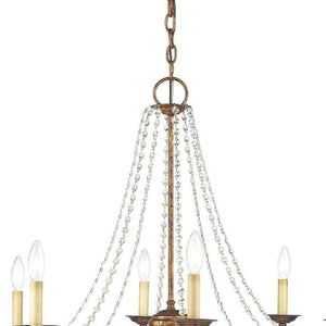 HomeRoots Eight Light Dimmable Chandelier – Modern Steel Fixture with Cylinder Shades for Versatile Spaces 687850