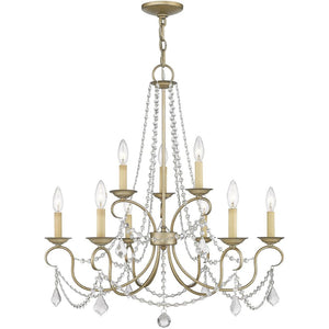 HomeRoots Nine Light Dimmable Chandelier – Modern Cylinder Design with Steel Shades for Stylish Interiors 687852