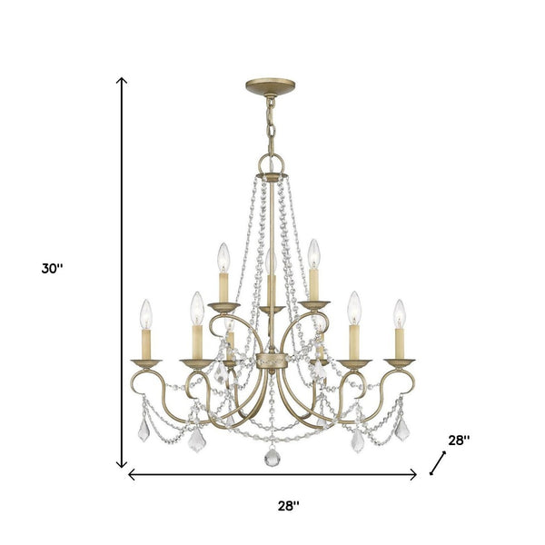 HomeRoots Nine Light Dimmable Chandelier – Modern Cylinder Design with Steel Shades for Stylish Interiors 687852