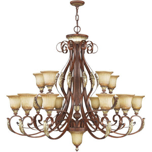 HomeRoots Multi Light Dimmable Chandelier - Elegant Cylindrical Design with Shades for Modern Home Ambiance 687861