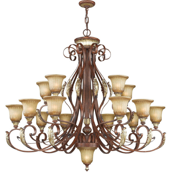 HomeRoots Multi Light Dimmable Chandelier - Elegant Cylindrical Design with Shades for Modern Home Ambiance 687861