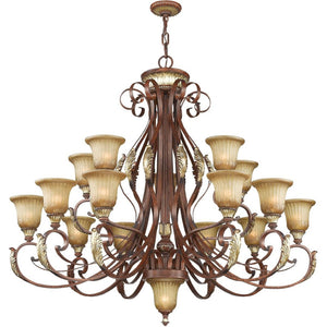 HomeRoots Multi Light Dimmable Chandelier - Elegant Cylindrical Design with Shades for Modern Home Ambiance 687861
