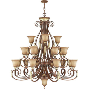 HomeRoots Bronze Multi-Light Dimmable Chandelier with Fabric Shades - Elegant Illumination for Any Room 687862