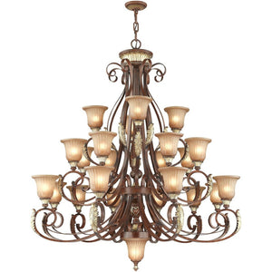 HomeRoots Bronze Multi-Light Dimmable Chandelier with Fabric Shades - Elegant Illumination for Any Room 687862