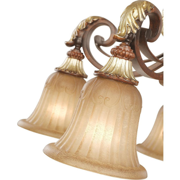 HomeRoots Six Light Dimmable Chandelier – Modern Cylinder Shades for Dining, Living Room, & Entryway Elegance 687864
