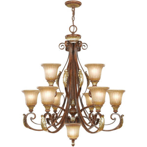 HomeRoots Ten Light Dimmable Chandelier - Modern Cylinder Design with Adjustable Brightness for Stylish Spaces 687866