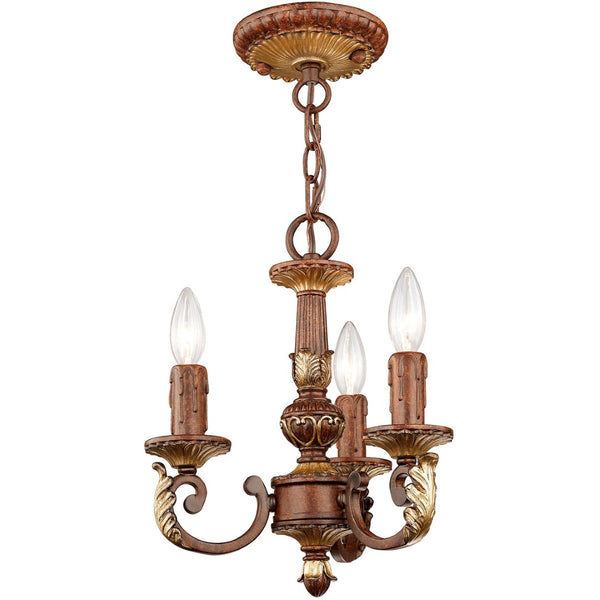 HomeRoots Bronze Elegant Three-Light Dimmable Chandelier with Cylinder Shades for Stylish Home Lighting 687867
