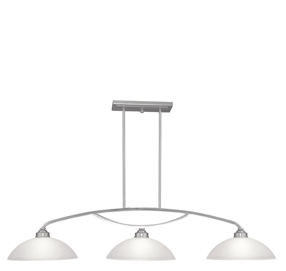 HomeRoots Three Light Dimmable Chandelier - Modern Cylindrical Shades for Stylish Ambiance in Any Room 687880