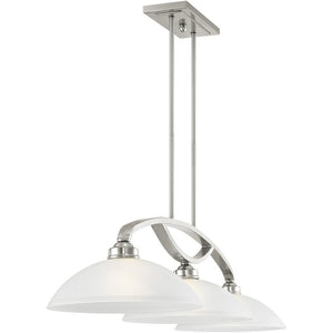 HomeRoots Three Light Dimmable Chandelier - Modern Cylindrical Shades for Stylish Ambiance in Any Room 687880