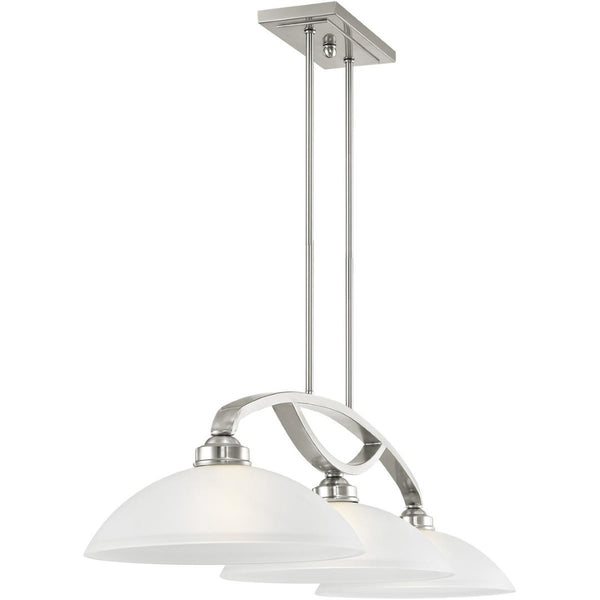 HomeRoots Three Light Dimmable Chandelier - Modern Cylindrical Shades for Stylish Ambiance in Any Room 687880