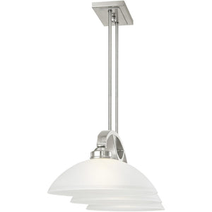 HomeRoots Three Light Dimmable Chandelier - Modern Cylindrical Shades for Stylish Ambiance in Any Room 687880