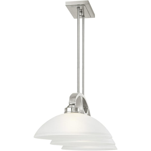 HomeRoots Three Light Dimmable Chandelier - Modern Cylindrical Shades for Stylish Ambiance in Any Room 687880
