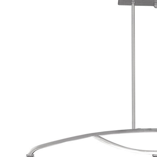 HomeRoots Three Light Dimmable Chandelier - Modern Cylindrical Shades for Stylish Ambiance in Any Room 687880