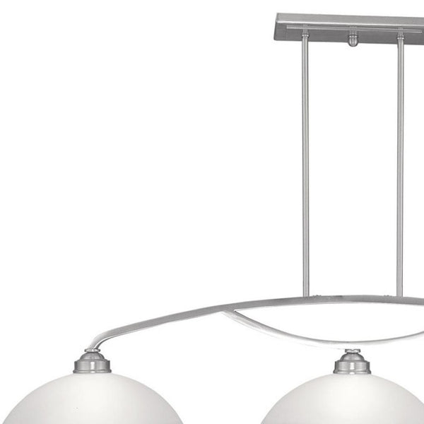 HomeRoots Three Light Dimmable Chandelier - Modern Cylindrical Shades for Stylish Ambiance in Any Room 687880