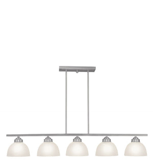 HomeRoots Five Light Dimmable Chandelier – Modern Cylindrical Shades for Elegant Spaces & Adjustable Ambiance 687882