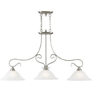 HomeRoots Three Light Dimmable Chandelier - Modern Cylindrical Steel Shades for Stylish Ambiance Control 687884
