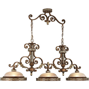 HomeRoots Bronze Three-Light Dimmable Chandelier with Elegant Cylinder Shades for Timeless Home Illumination 687886