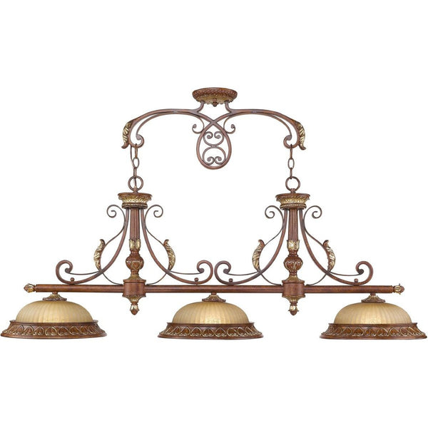 HomeRoots Bronze Three-Light Dimmable Chandelier - Elegant Metal Fixture with Cylinder Shades for Stylish Spaces 687888