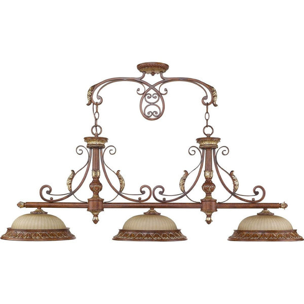 HomeRoots Bronze Three-Light Dimmable Chandelier - Elegant Metal Fixture with Cylinder Shades for Stylish Spaces 687888