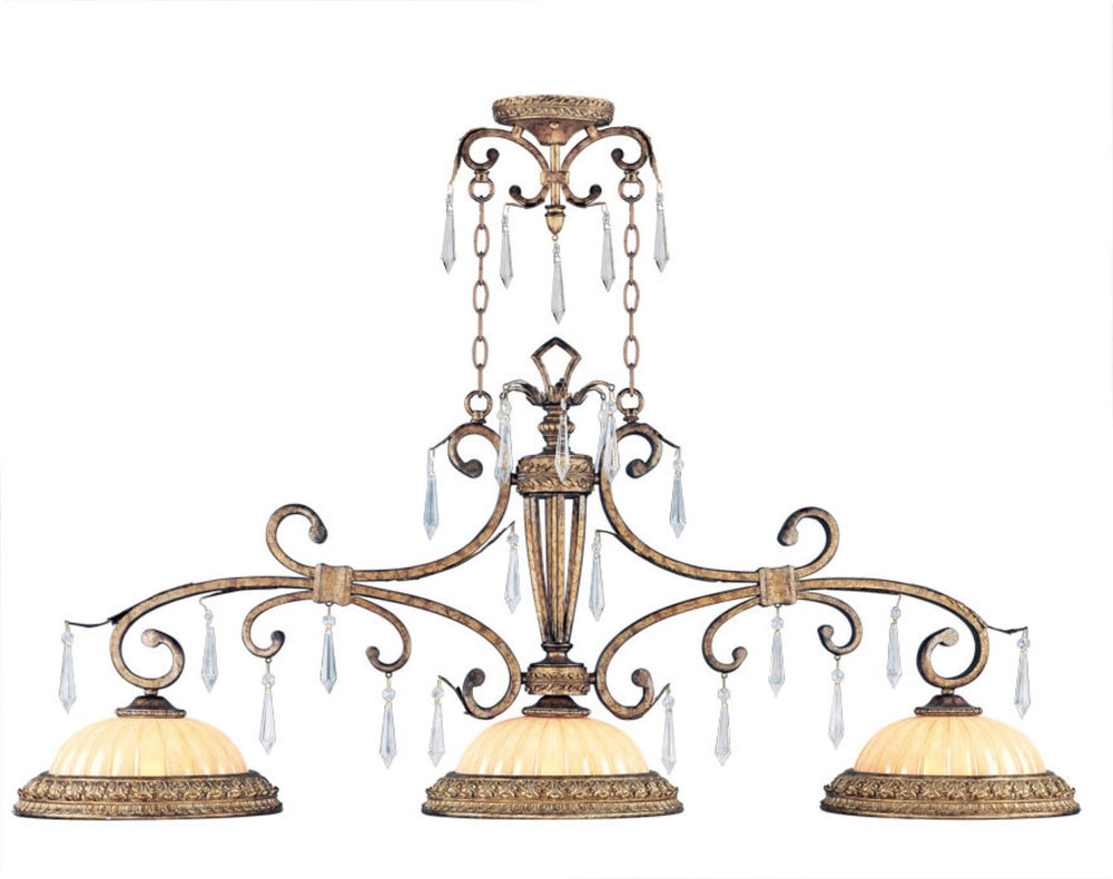 HomeRoots Gold Dimmable Three-Light Chandelier with Clear Cylinder Shades – Modern Glam for Any Space 687890