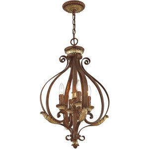 HomeRoots Four Light Dimmable Chandelier - Modern Design with Cylindrical Shades for Stylish Ambient Illumination 687891
