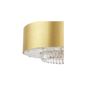 HomeRoots Six Light Dimmable Chandelier - Modern Cylinder Design with Fabric Shades for Warm Ambience & Style 687895