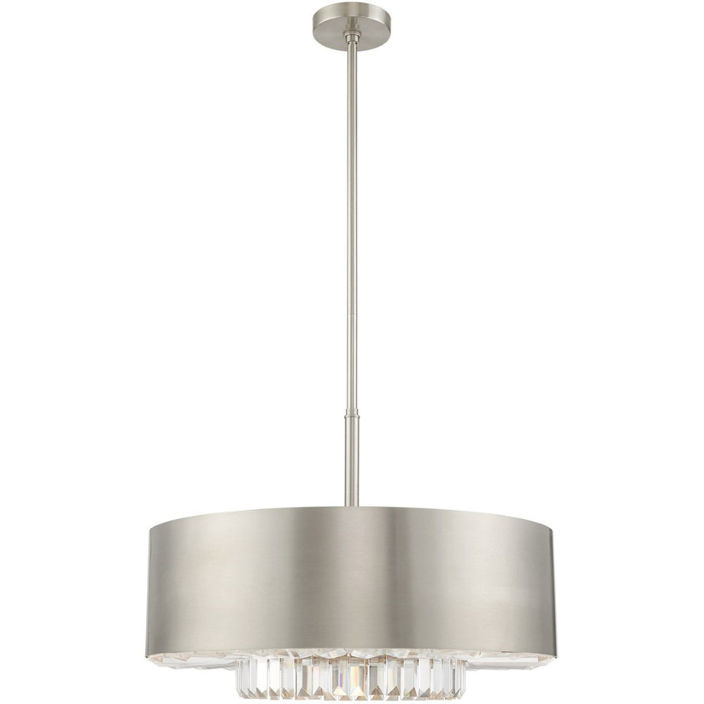HomeRoots Six Light Dimmable Chandelier - Stylish Modern Fixture with Adjustable Lighting for Any Room 687896