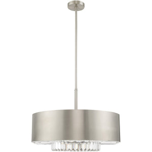 HomeRoots Six Light Dimmable Chandelier - Stylish Modern Fixture with Adjustable Lighting for Any Room 687896