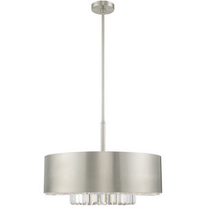 HomeRoots Six Light Dimmable Chandelier - Stylish Modern Fixture with Adjustable Lighting for Any Room 687896