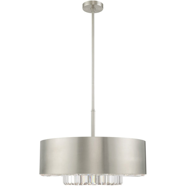 HomeRoots Six Light Dimmable Chandelier - Stylish Modern Fixture with Adjustable Lighting for Any Room 687896