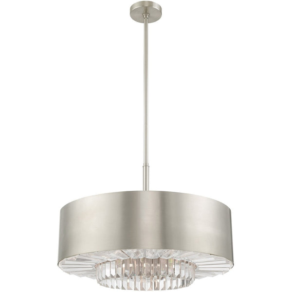 HomeRoots Six Light Dimmable Chandelier - Stylish Modern Fixture with Adjustable Lighting for Any Room 687896