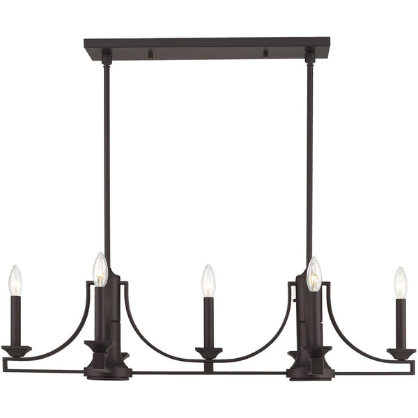 HomeRoots Bronze Nine-Light Dimmable Chandelier - Elegant Ambient Lighting for Dining Rooms & Entryways 687899
