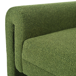 English Elm Christopher Knight Home® - Modern Bouclé Upholstered Accent Chair with Rounded Arms, Solid Wood Frame, 330lb Capacity, Luxe Comfort Green N765P248341N