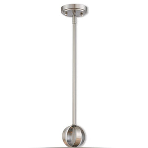 HomeRoots Six Light Dimmable Chandelier - Modern Cylindrical Steel Shades for Adjustable Ambiance & Style 687908
