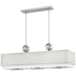 HomeRoots Nine Light Dimmable Chandelier - Modern Cylindrical Design for Versatile, Elegant Home Ambiance 687910