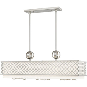 HomeRoots Nine Light Dimmable Chandelier - Modern Cylindrical Design for Versatile, Elegant Home Ambiance 687910