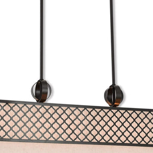 HomeRoots Nine Light Dimmable Chandelier - Modern Cylinder Shades, Durable Steel, Perfect for Any Space 687913