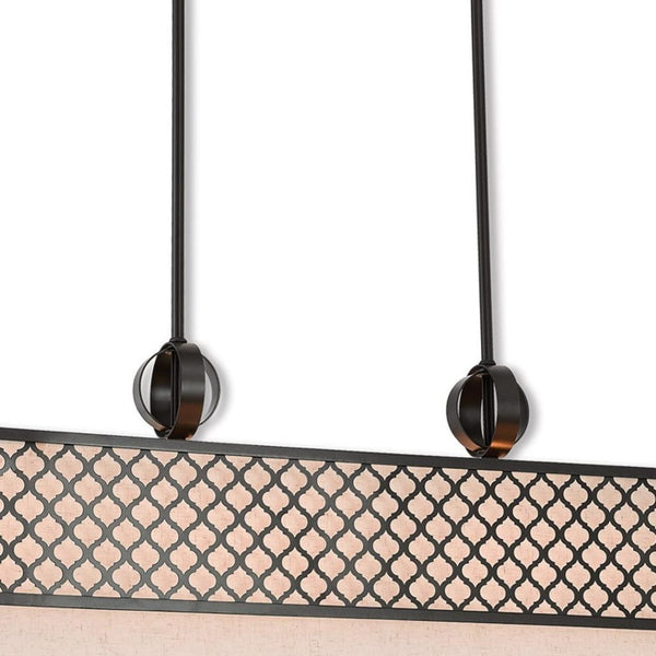 HomeRoots Nine Light Dimmable Chandelier - Modern Cylinder Shades, Durable Steel, Perfect for Any Space 687913