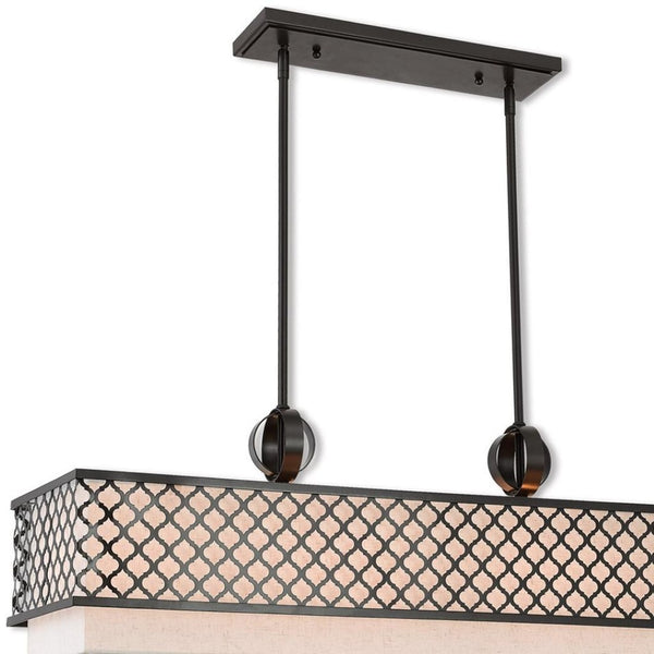HomeRoots Nine Light Dimmable Chandelier - Modern Cylinder Shades, Durable Steel, Perfect for Any Space 687913