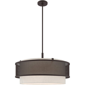 HomeRoots Bronze Four-Light Dimmable Chandelier - Elegant Design for Versatile Spaces & Adjustable Ambiance 687915