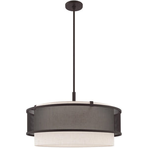 HomeRoots Bronze Four-Light Dimmable Chandelier - Elegant Design for Versatile Spaces & Adjustable Ambiance 687915